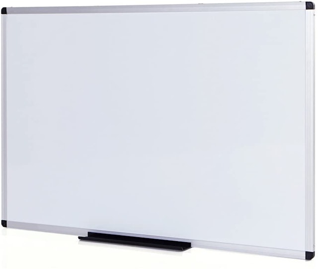 Viz-Pro Magnetic Whiteboard Silver Aluminium Frame 1