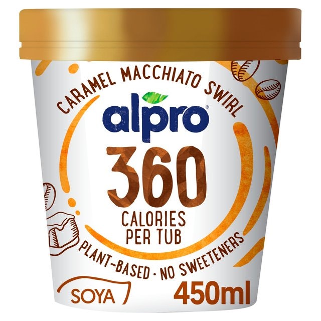 Alpro 360 Caramel Macchiato Swirl Ice Cream 1