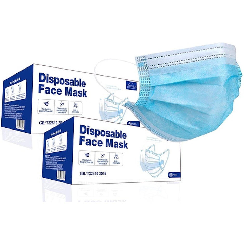 VIROSA Disposable Face Masks translation missing: en-GB.activerecord.decorators.item_part_image/alt