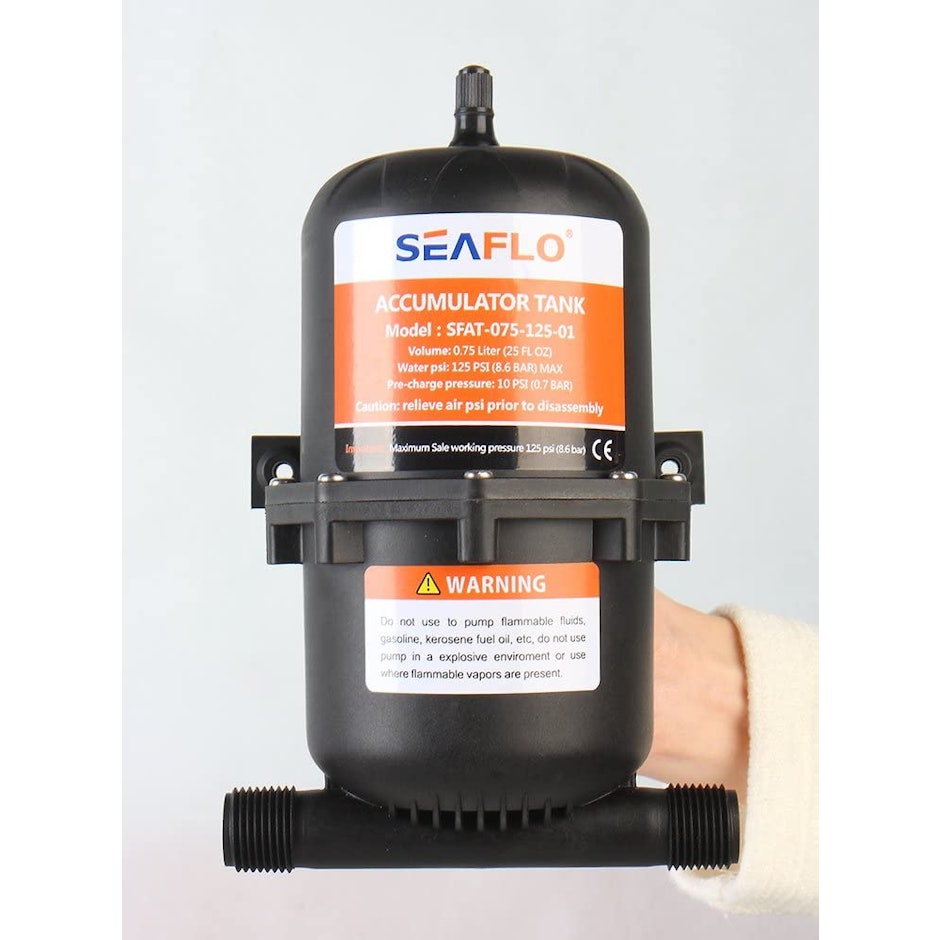 Seaflo Pressurised Accumulator Tank & Water System Pump translation missing: en-GB.activerecord.decorators.item_part_image/alt