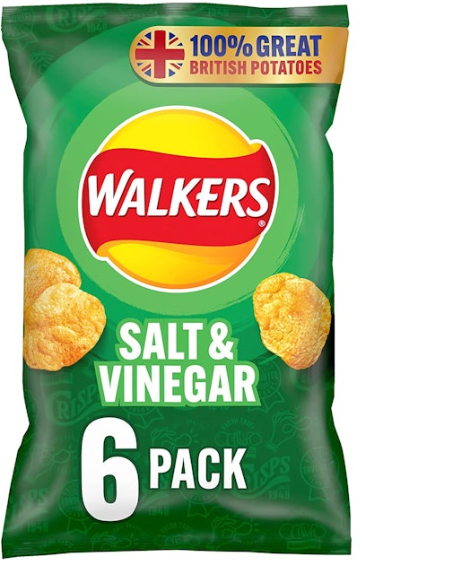 Walkers Salt and Vinegar Multipack Crisps,  1
