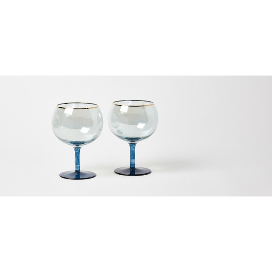 Oliver Bonas Blue Lustre Gin Glasses  translation missing: en-GB.activerecord.decorators.item_part_image/alt