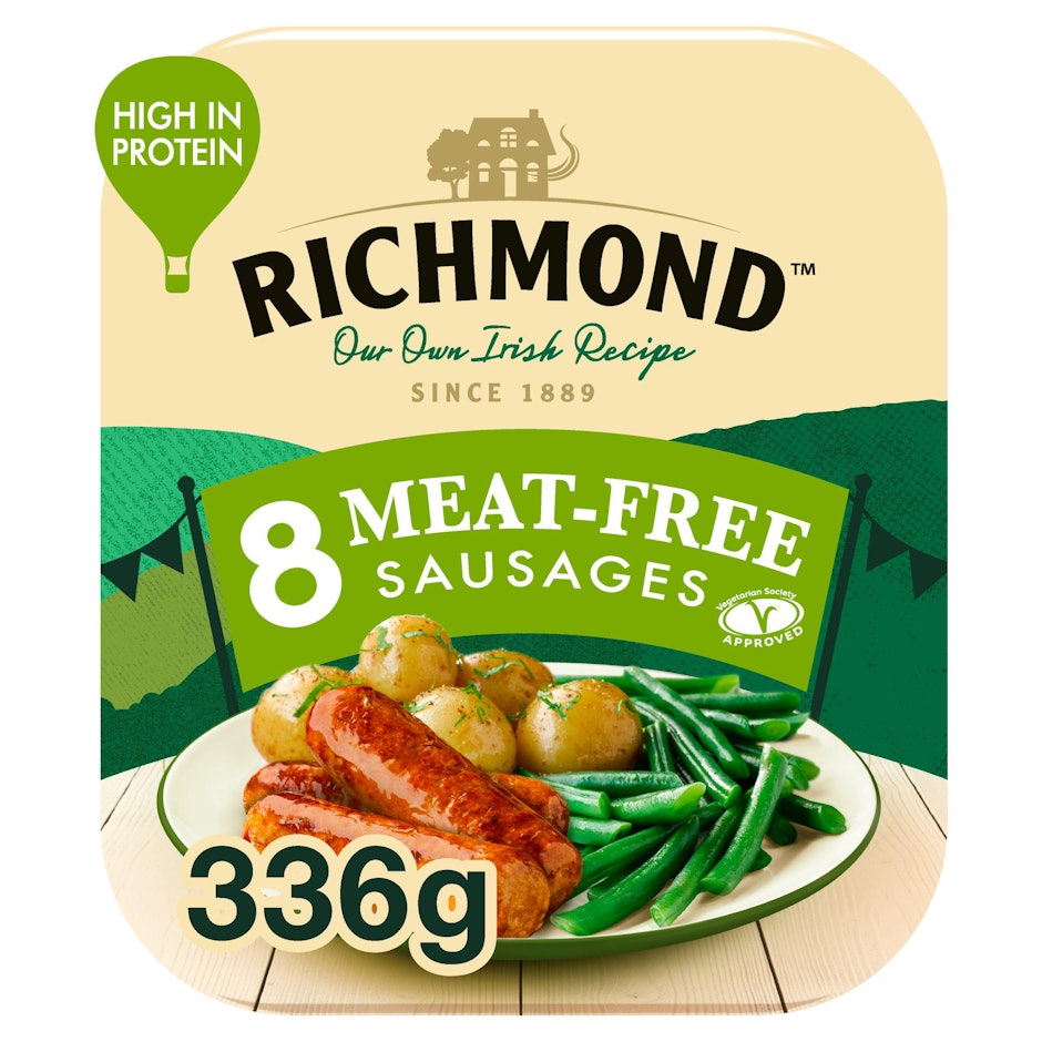 Richmond Meat Free Vegan Sausages translation missing: en-GB.activerecord.decorators.item_part_image/alt