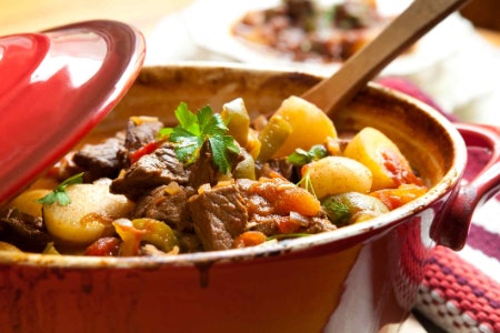 1. Choose a Round Dish for Stews, Oval for Cooking Joints of Meat, or Shallow for Simmering and Browning