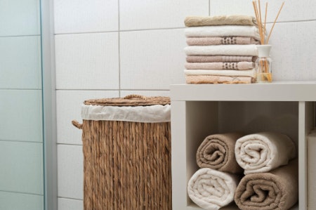 4. Check for Baskets With Lids to Hide Mess and Keep Things Organised