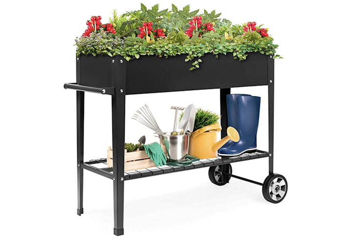 4. Select a Raised Garden Bed That Features a Shelf or Wheels to Make Your Growing Experience Easier