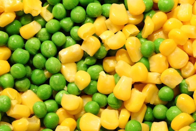 Sweetcorn, Peas and Aubergine Contain Vitamin B
