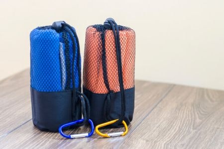 A Carrying Case Lets The Towel Dry and Breathe Even When it’s Packed Away