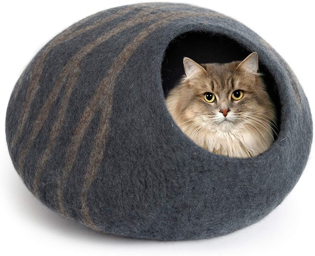 MEOWFIA Premium Felt Cat Bed Cave 1