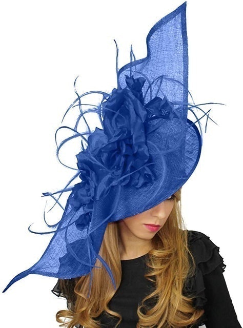 Hats by Cressida Elisaveta Sinamay Silk and Feather Ascot Fascinator Hat 1