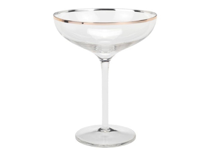 Argos Home Palm House Champagne Coupe Glasses 1