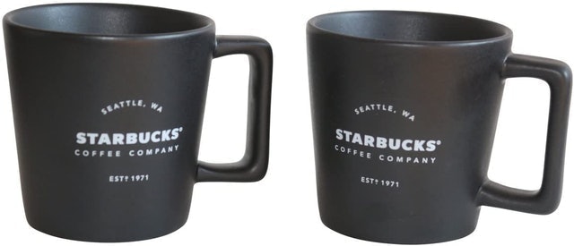Starbucks Set of Two Espresso Cups, Royal Black 1