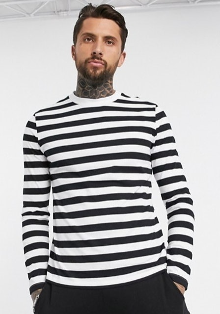 ASOS ASOS Design Long Sleeve Striped T-Shirt 1