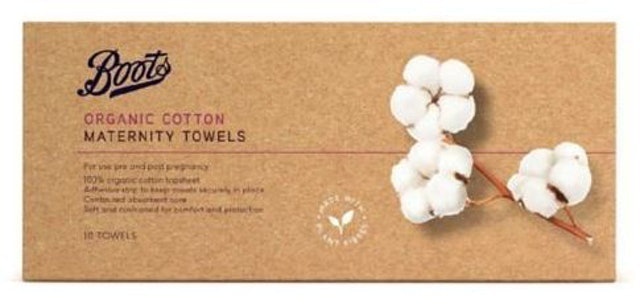 Boots Organic Super Soft and Cushioned Cotton Maternity Towels 1