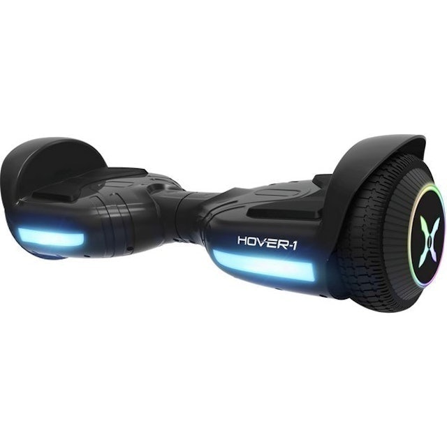 Hover-1  Rival Black Hoverboard with LED Wheels 1