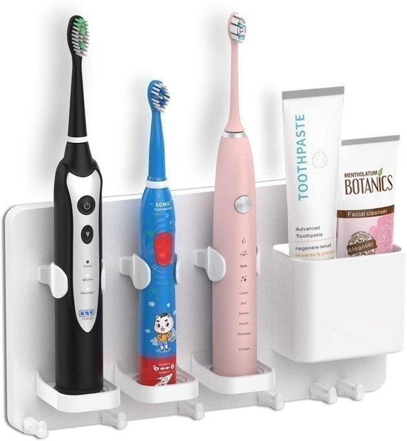 simpletome Adhesive Electric Toothbrush Holder 1