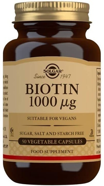 Solgar Biotin 1000 mcg Vegetable Capsules 1