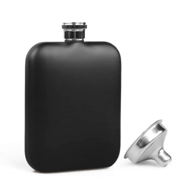 KWANITHINK  Stainless Steel Hip Flask With Funnel 1