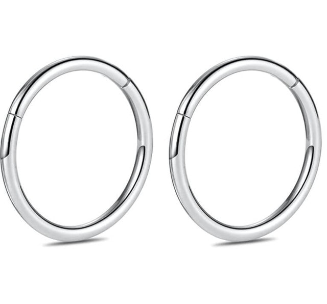 hengkaixuan Hinged Segment Ring Hoop Earrings 1