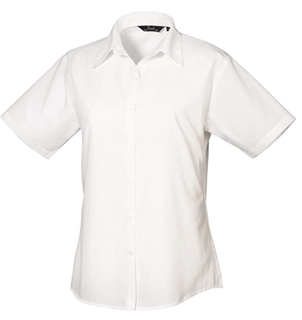 Premier Workwear Short Sleeve Poplin Blouse 1