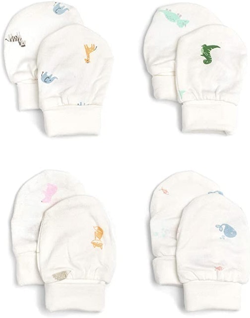 Snuggle Safari Baby Care Bamboo Anti-Scratch Mittens for Babies 1