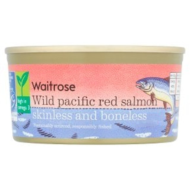 Waitrose Essential Skinless & Boneless Wild Red Salmon 1