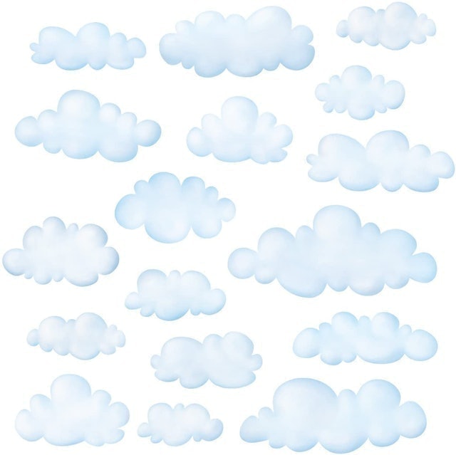 DECOWALL Cloud Wall Decals 1