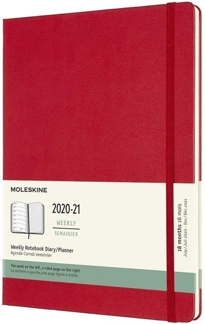 Moleskine 18-Month Extra Large Weekly Planner 2020/2021 with Hard Cover  1
