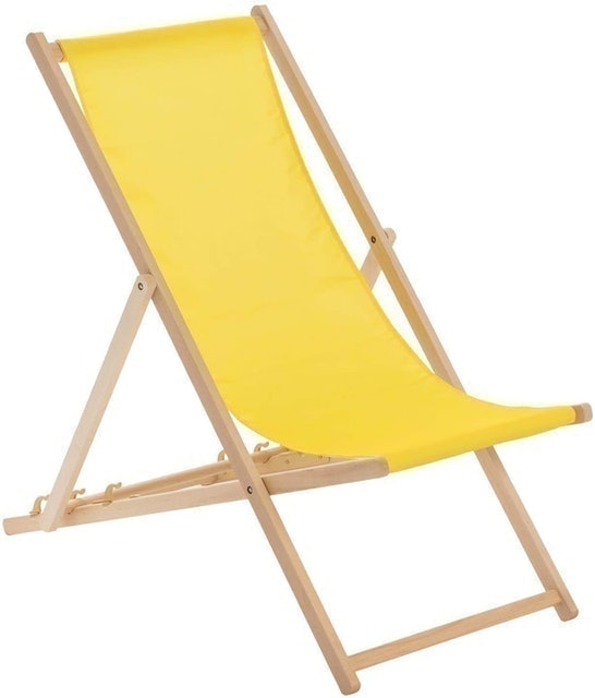 Harbour House Traditional Folding Wooden Beach Deck Chair 1