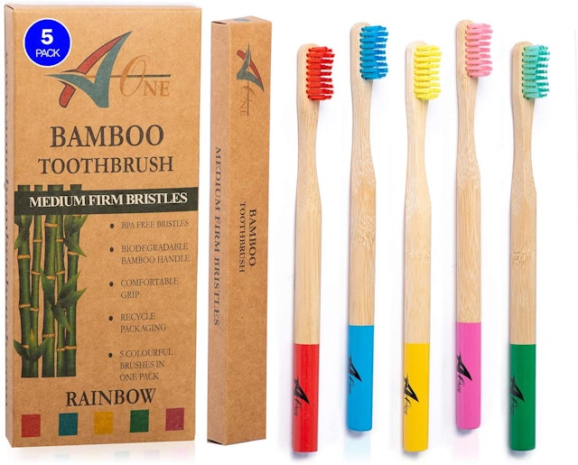 A One Health & Fitness Premium Bamboo Toothbrushes 1