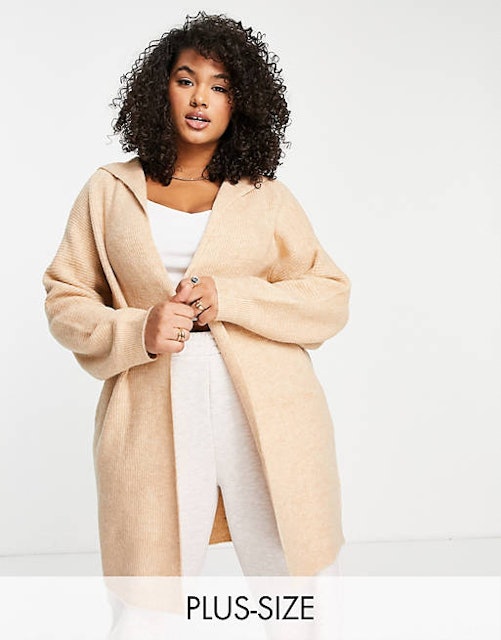 New Look Curve Hooded Cardigan 1