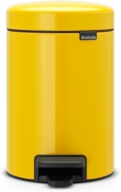 Brabantia Daisy Yellow Pedal Bin 1