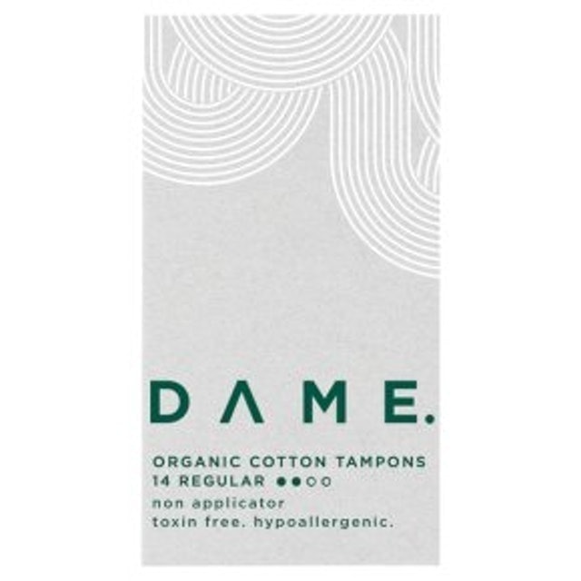DAME Regular Organic Cotton Tampons 1