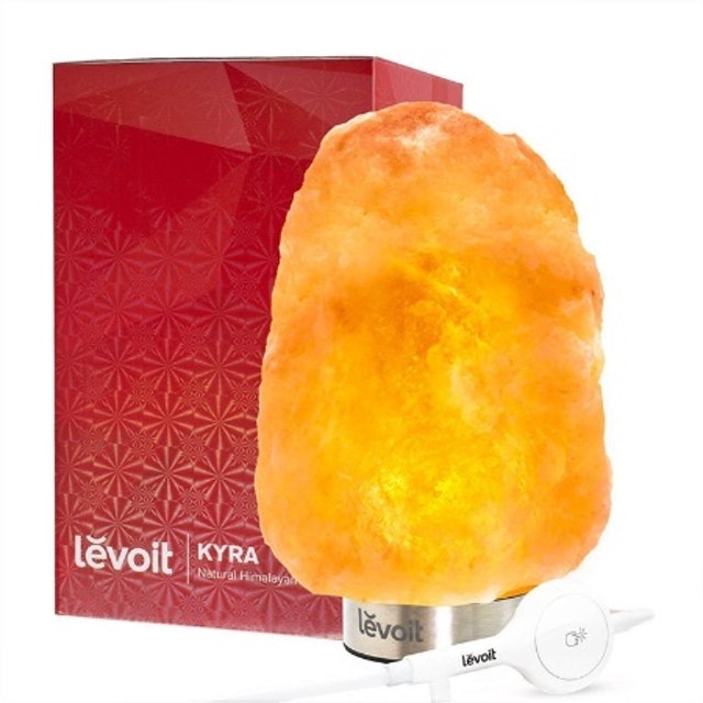 Levoit Kyra  Himalayan Salt Lamp With Stainless Steel Base 1