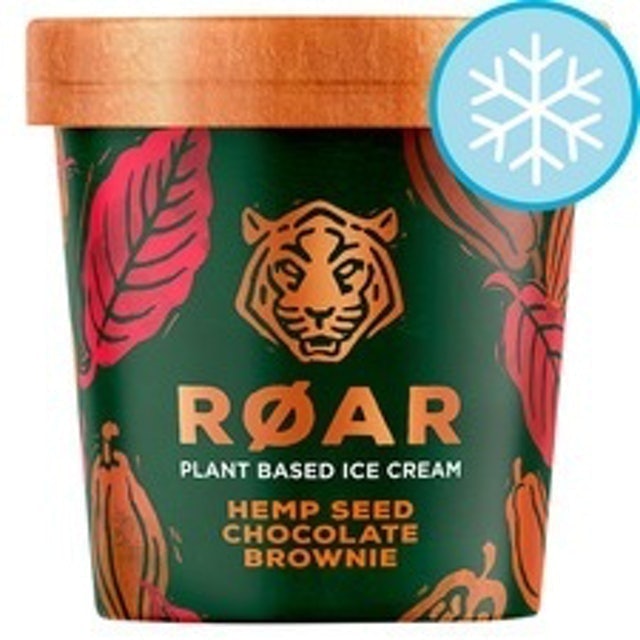 Roar Hemp Seed Chocolate Brownie Plant Based Ice Cream 1