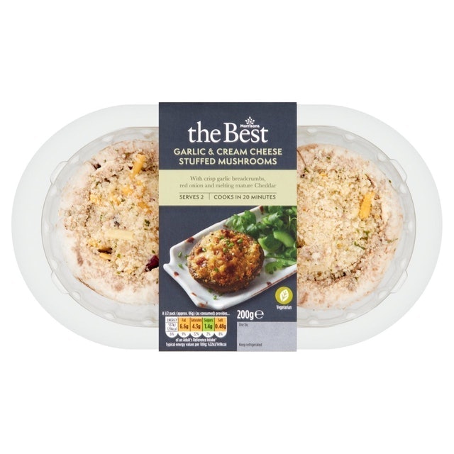 Morrisons The Best Garlic & Cream Cheese Stuffed Mushrooms 1