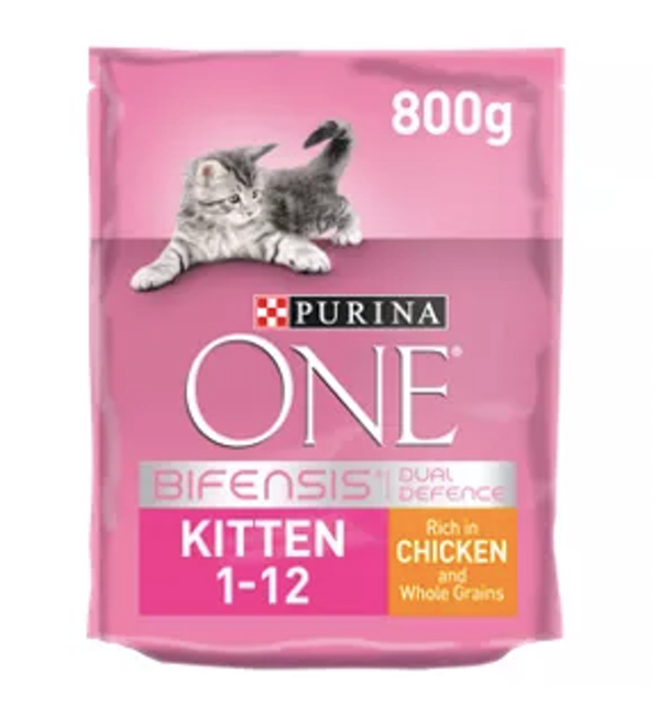 Purina ONE Kitten Dry Cat Food Chicken and Wholegrain 1
