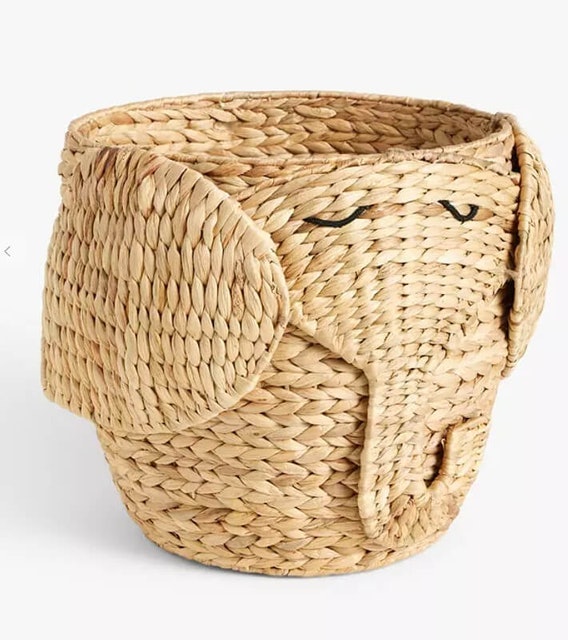 John Lewis Elephant Storage Basket, Natural 1