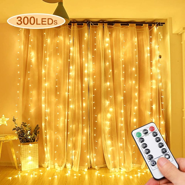 Opard  Bedroom Fairy Light Curtain 1