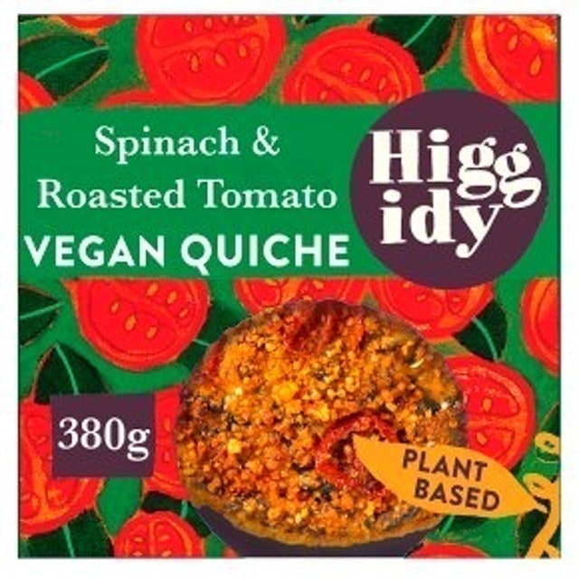 Higgidy Spinach & Roasted Tomato Vegan Quiche 1