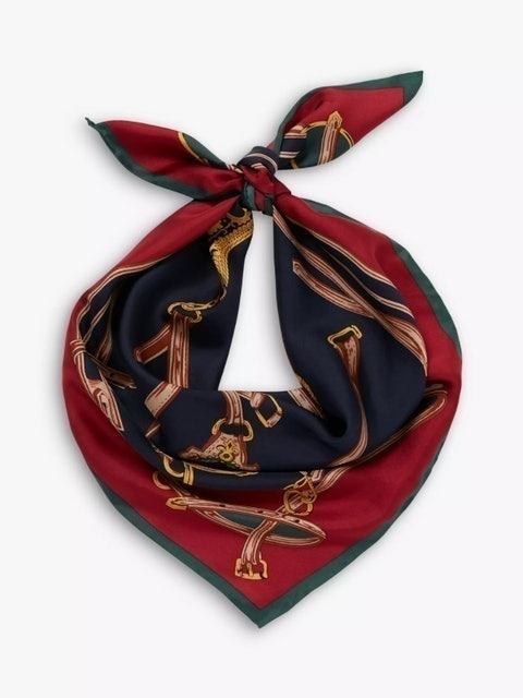 Joules Heritage Silk Scarf 1