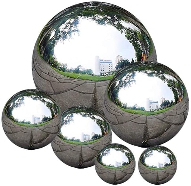 Uandear Polished Stainless Steel Reflective Mirror Spheres 1