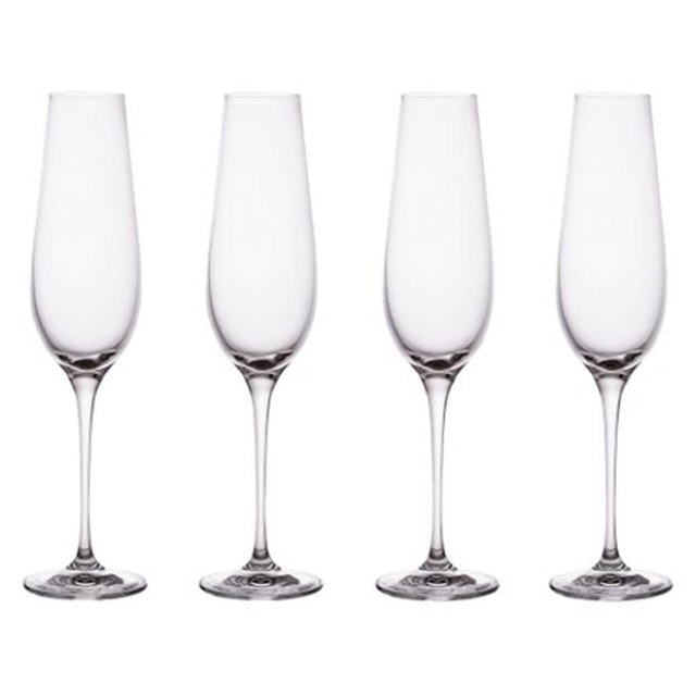 Fox & Ivy  Crystal Glass Champagne Flutes 1