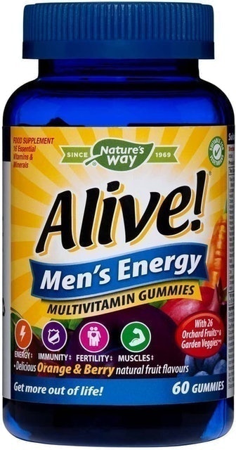 Alive! Men’s Energy Multivitamin Gummies 1
