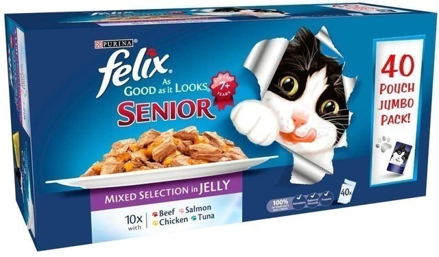 Felix As Good As It Looks Mixed Variety Senior Cat Food 1