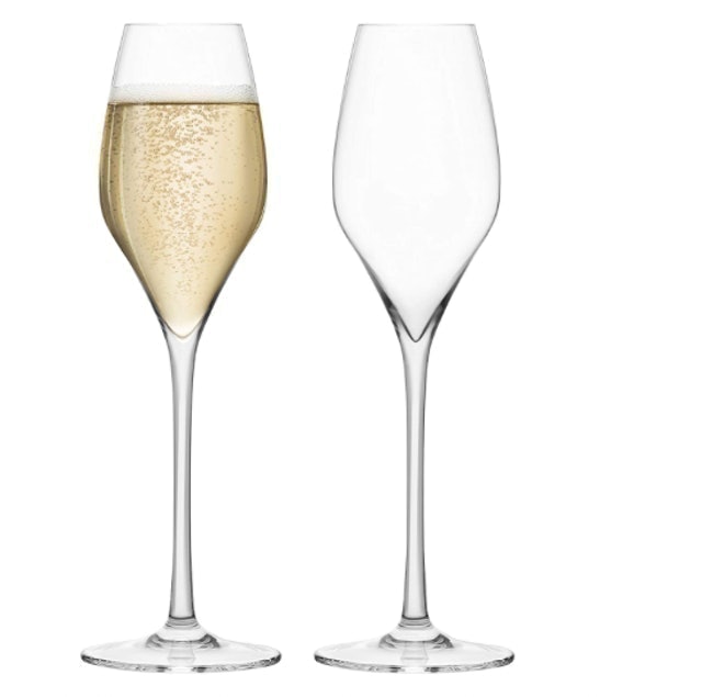 Final Touch Lead-Free Crystal Champagne Flutes  1