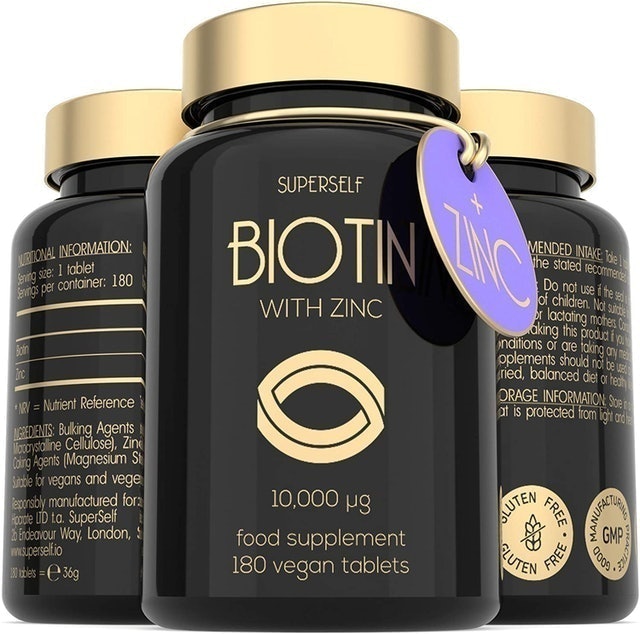 SuperSelf Natural Biotin and Zinc Supplement for Men and Women 1