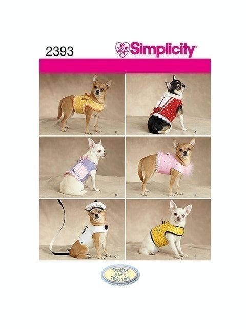 Simplicity Dog Outfit Sewing Pattern 1