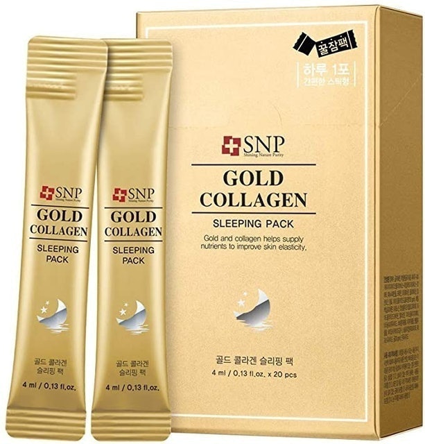 SNP Gold Collagen Sleeping Pack 1