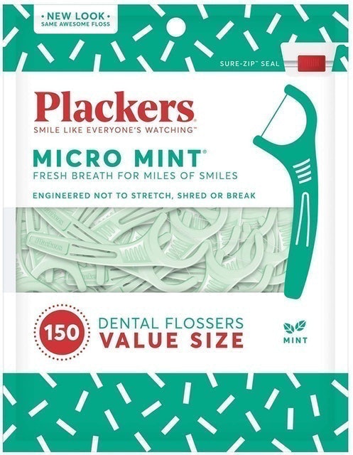 Plackers Dental Flossers, Micro Mint 1